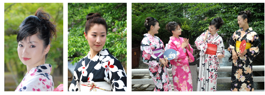 浴衣のヘアセット・お団子ヘア